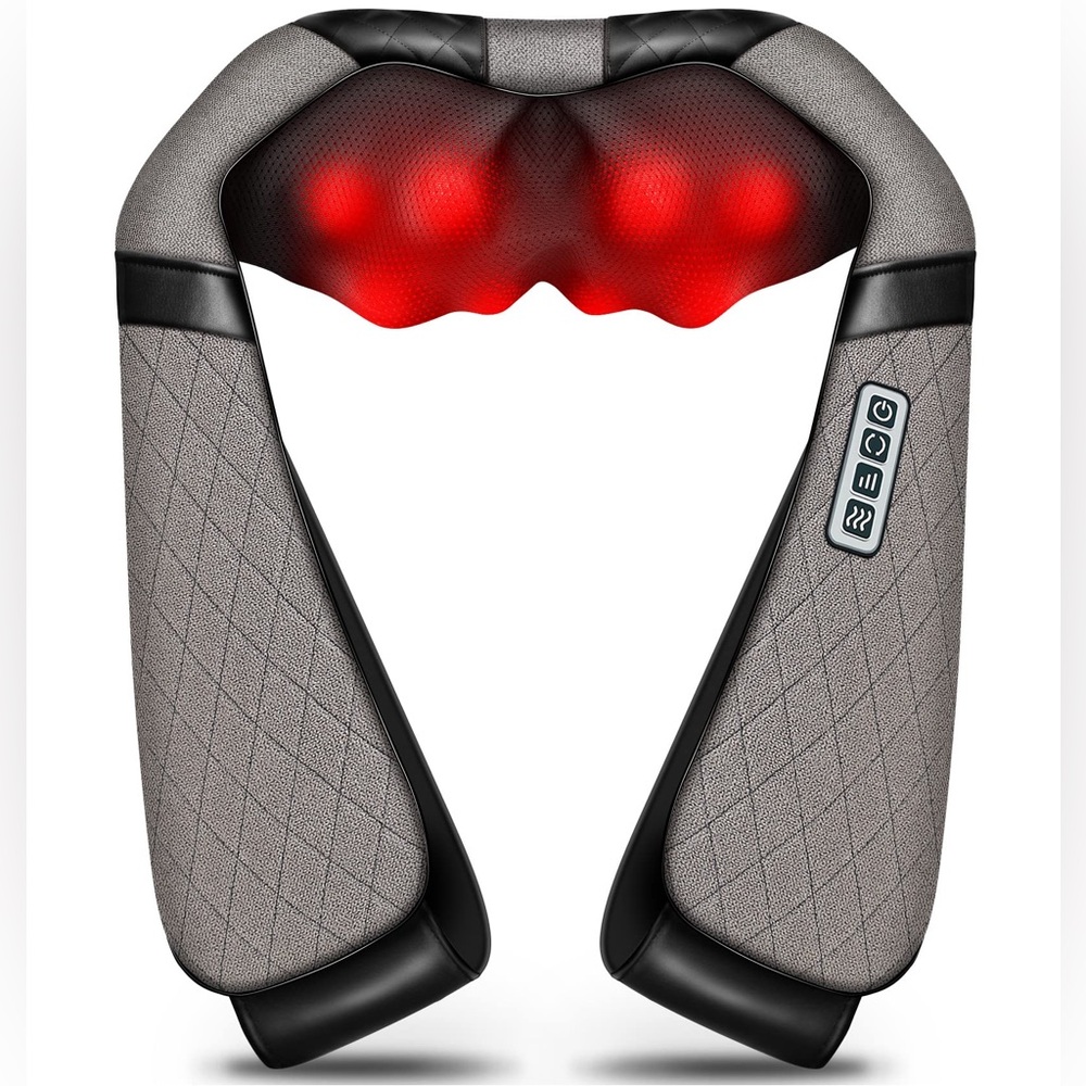 Shiatsu Electric Neck Back Massager Pillow 3D Kneading with Heat (OPEN BOX)
